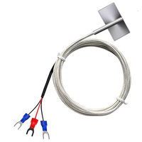 Sonde de capteur de résistance thermique en acier inoxydable 304, type puce Pt1000, capteur de température de surface avec 38*19mm, personnalisable OEM