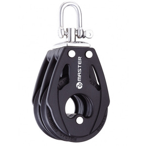 Roue à billes pour bateau à voile à double roue/à pivot/à manille BB-0703F, diamètre de la roue 75 mm, diamètre du câble 14 mm, quincaillerie marine - Product Image 1