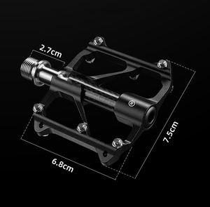 DELANHUWI Triple Perrin BMX Pédales pour Route <span class=keywords><strong>VTT</strong></span> Titane Essieux <span class=keywords><strong>En</strong></span> Fiber De Carbone Pliant Caractéristique Bagues <span class=keywords><strong>En</strong></span> Alliage D'aluminium - Product Image 4
