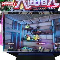 Marwey Machine de jeu d'arcade de tir au pistolet à monnayeur, commerciale, 4 joueurs, écran 86 pouces, avec système de rachat de tickets, à vendre