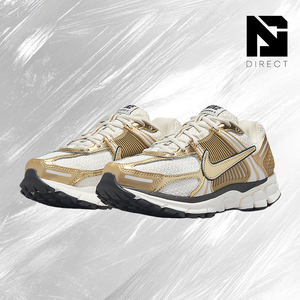 Nike Wmns Air Zoom Vomero 5 'Metallic Gold' Women's Running Shoes Breathable Mesh Lace-Up Sport Sneakers - Product Image 2