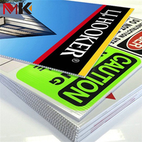 Feuilles de plastique ondulé en coroplast de couleur personnalisée, légères, de 3 mm à 4 mm d'épaisseur, imperméables, en PP, impression sérigraphique