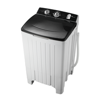 Lave-linge semi-automatique domestique 15 kg, machine à laver commerciale à chargement par le haut, multi-tambour, lavage segmenté, cuve unique