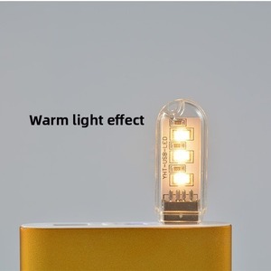 ไฟกลางคืนแบบเสียบปลั๊ก USB หลอดไฟ LED พกพาขนาดเล็ก สำหรับห้องนอน หอพัก ห้องนั่งเล่น ห้องครัว ทางเดิน ให้แสงนุ่มนวล ถนอมสายตา - Product Image 4