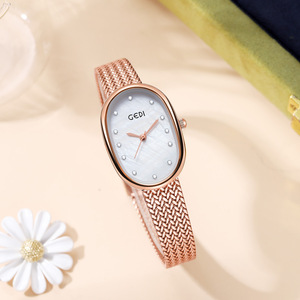 Reloj ovalado de nácar para mujer, de alta gama, con aleación resistente al agua. - Product Image 3