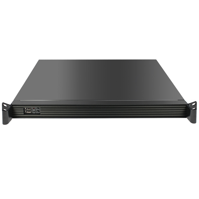 1U Rack-Mounted Industrial Mini-ITX Server Chassis with Fan Stock Available for HTPC