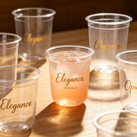Verre à vin en plastique, finition givrée, réutilisable, 9 oz, durable, sans BPA, gobelet pour mariage, bar, fête en plein air, événements, logo personnalisé, monogramme