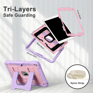 Étui de tablette en silicone antichoc pour enfants WESOROL avec béquille pour iPad 7e/8e/9e génération 10,2 pouces - Product Image 3