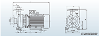 Pompe à eau OEM monophasée horizontale à aspiration axiale en acier inoxydable haute pression 60Hz