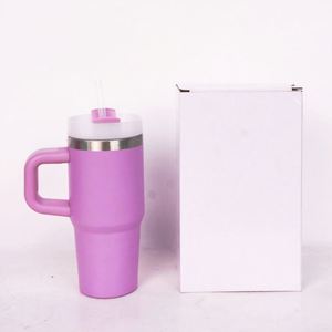 Stainless Steel 14oz Toddler Travel <b>Cup</b> <b>with</b> <b>Straw</b> Lid Handle Vacuum Insulated Beverage <b>Tumbler</b> - Product Image 2