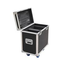 Flight case de transport pour éclairage de scène, en aluminium, pour 2 projecteurs Beam 230W à tête mobile, avec roues