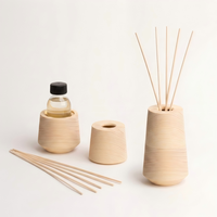 Support en bois DIY pour diffuseur à bâtonnets en verre, conteneur d'huiles essentielles en bois naturel pour aromathérapie, décoration d'intérieur, sans BPA, sans alcool