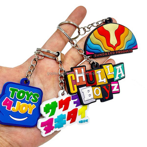 Customized Logo 2d and 3d Custom Rubber Keychain Soft PVC Keychains Carabiners for Promotional Items