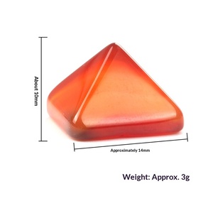 หินหลวมทรงพีระมิดแบบขัดเงา สไตล์ยุโรปอเมริกัน สำหรับทำเครื่องประดับหลากสี ขายส่ง ราคาถูก ขายดีข้ามประเทศ - Product Image 5