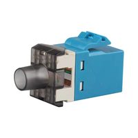 Conector Keystone Modular Hembra RJ45 Cat6 Personalizado SETO 8P8C, Conector de Empuñadura PC+Bronce Fosforoso de Alta Calidad para Ethernet E1