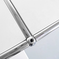 Tempat Penyimpanan logam Stainless Steel, lemari ruang tamu tahan abrasi Modern putih