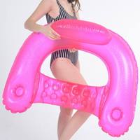 Chaise de piscine gonflable en PVC avec logo personnalisable, transat flottant pour piscine