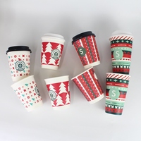 Gobelet en papier à café écologique avec logo imprimé personnalisé gobelet en papier à café jetable biodégradable de 16oz avec couvercle pour boisson chaude et froide thé