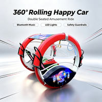 Voiture roulante 360 populaire pour couples, équipement de divertissement extérieur pour attractions touristiques, idéal pour les entreprises de location de carnaval