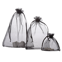 Sacs en organza à logo personnalisé, pochettes à bijoux avec cordon de serrage, sacs cadeaux pour bonbons pour mariage, vente en gros