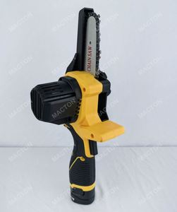 เลื่อยโซ่ไฟฟ้าไร้สาย 12V แบตเตอรี่ลิเธียม ขนาด 4 นิ้ว เลื่อยโซ่ไฟฟ้าขนาดเล็ก พกพาสะดวก สำหรับตัดไม้ - Product Image 5