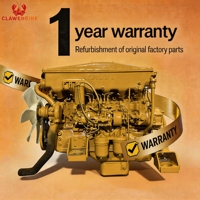 Rakitan Mesin Diesel Clawengine 6D24TL 11.94L 235-250kW Untuk Excavator Wheel Loader 6 Silinder Turbo Pengiriman Hong Kong