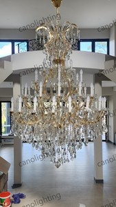 Lampade dell'atrio dell'hotel, lampadario di cristallo di lusso, illuminazione di cristallo Maria Theresa - Product Image 6