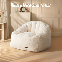 Fauteuil pouf géant pour adultes Canapé rembourré avec oreillers et accoudoirs Grand canapé pouf en peluche Canapé pouf en peluche