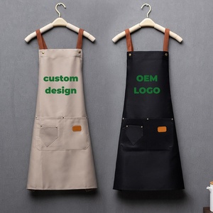 Tabliers personnalisés <span class=keywords><strong>avec</strong></span> logo pour restaurants, cafés, nettoyage, <span class=keywords><strong>cuisine</strong></span>, <span class=keywords><strong>avec</strong></span> poche, pour barbiers et salons <span class=keywords><strong>de</strong></span> coiffure - Product Image 1