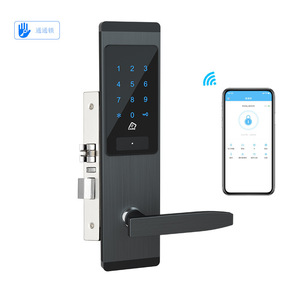 Serrure intelligente Tongtong 2020 avec application par mot de passe, pour porte en bois, avec lecteur de carte et clé mécanique - Product Image 3