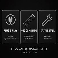 Extension de Guidon pour Trottinette Électrique Carbonrevo Dualtron – Fonctionnement Fluide, Résistant à l'Usure, Pièce de Remplacement