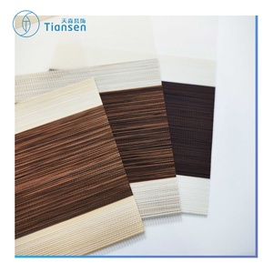 Wholesale Zebra Blinds Coffee Manual Block Out <strong>Roller</strong> Blinds zebra Blinds Fabric Roll Sale in <strong>Stock</strong> - Product Image 3