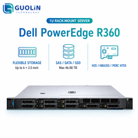 Processeur Intel Xeon E-2400 pour les entreprises de moyenne taille, serveur rack Dell PowerEdge R360 1U d'origine