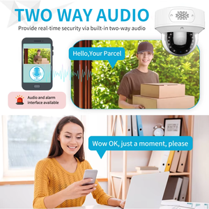 كاميرا POE 8MP 6MP مزودة بمحرك تكبير قبة IP كاميرا أمنية <span class=keywords><strong>40m</strong></span> <span class=keywords><strong>IR</strong></span> مسافة رؤية ليلية كاملة الألوان rtmpp FTP IP66 سحابة مقاومة للماء - Product Image 3