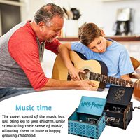 Caja de Regalo con Música, Cajas Musicales Musulmanas con Manivela, Caja Musical Personalizada
