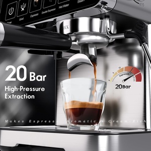 Máquina de Espresso Profesional de 20 Bares para el Hogar con Molinillo de Granos de Café, Máquina de Café Espresso y Cappuccino Personalizada de Fábrica - Product Image 2