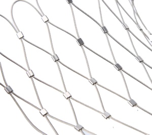 316 RVS Geweven Touwgaas 6cm Flexibel Corrosiebestendig met Snijdienst voor Papegaaienvolieren & Dierentuinen - Product Image 3