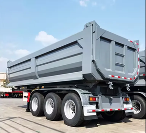 China 40 Ton 50 Ton Truck 3axles Side Tipper / Rear Dumper Semi <b>Trailers</b> Hydraulic Dump <b>Trailer</b> - Product Image 5