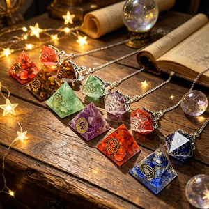 Set di Alta Qualità con Piramide Orgonica a 7 Chakra <span class=keywords><strong>e</strong></span> Pendolo, Kit di Divinazione in Resina <span class=keywords><strong>e</strong></span> Cristallo per <span class=keywords><strong>Guarigione</strong></span> Spirituale <span class=keywords><strong>e</strong></span> <span class=keywords><strong>Meditazione</strong></span> - Product Image 4