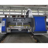Goede Kwaliteit Automatische Golfkartonnen Doos Flexo Print Sleuf Stans Snijmachine Voor Inkt Afdrukken Golfkarton
