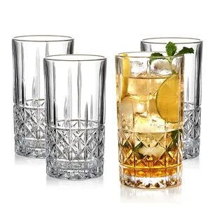 7319HB Brandon Longdrinkglas/Hoge Tumbler Water Glas Set Sap Bril Gemaakt Door Koning Crystal