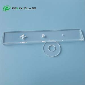 FELIX Promotion Exceptionnelle : Verre Optique en Quartz Personnalisé de Haute Qualité avec Trous Rainurés - Product Image 1