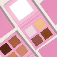 Poudre bronzante pour le visage imperméable à haute couverture complète Palette de contour végétalienne sans cruauté aux animaux Marque privée Palette de contour de poudre pressée