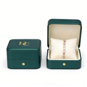 Boîte à Bracelets Tendance en Cuir PU Premium, Présentoir à Bijoux avec Coussin en Velours, Logo Personnalisé, Fournisseur d'Emballages de Bijoux OEM - Product Image 4