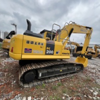 Excavatrice Komatsu PC200 d'occasion avec performances parfaites, importée du Japon, prête à l'emploi, à vendre