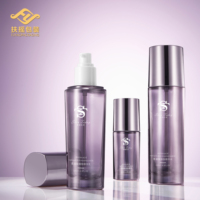 Ensemble de flacons en verre pour cosmétiques et soins de la peau FUYAO, design unique et luxueux, 40 ml, 100 ml, 120 ml, pot de crème pour le visage 50 g