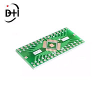 Placa adaptadora Turn QFP32 DIP32 TQFP LQFP EQFP con espaciado de pines de 0,8 mm para desacoplamiento y filtrado