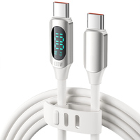 OEM Longitud 100W Pantalla digital Cable DE DATOS Carga rápida Tipo C a tipo C Teléfono móvil Usb C Pd para Macbook