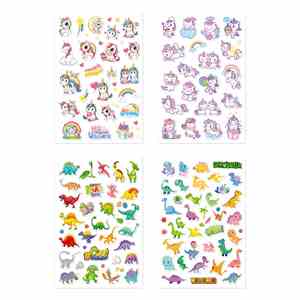 Boys Girls Reward Children Laptop Cups Window Phone Diy Cute Animal Unicorn Dinosaur Jelly Stickers Waterproof - Product Image 5