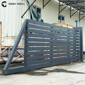 Puertas <span class=keywords><strong>de</strong></span> valla <span class=keywords><strong>de</strong></span> entrada <span class=keywords><strong>de</strong></span> aluminio automáticas eléctricas <span class=keywords><strong>de</strong></span> fábrica personalizables puerta corredera <span class=keywords><strong>de</strong></span> grano <span class=keywords><strong>de</strong></span> <span class=keywords><strong>madera</strong></span> para entrada al aire libre o apartamento - Product Image 2